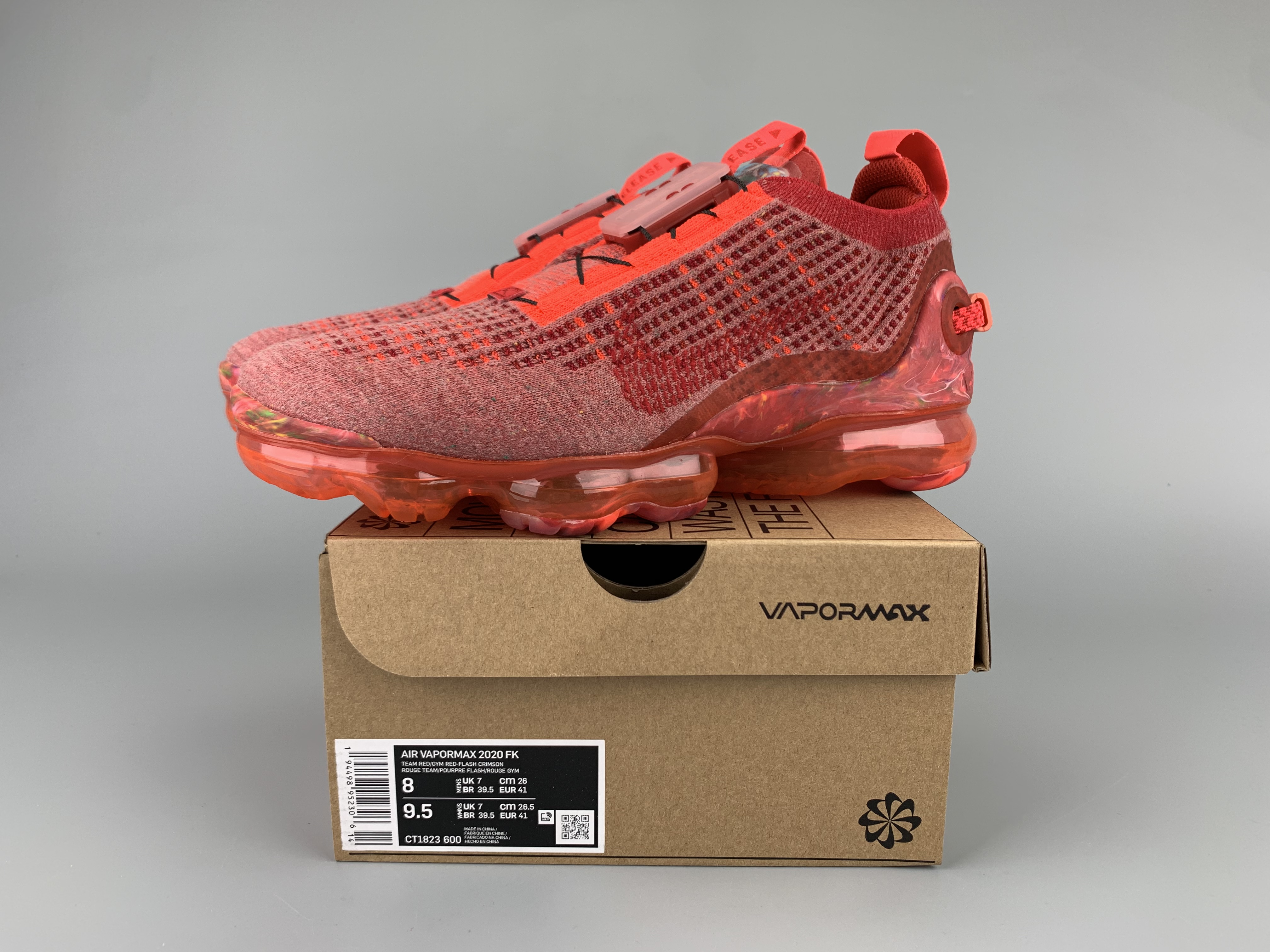 Women Nike Air VaporMax 2020 Red Shoes - Click Image to Close